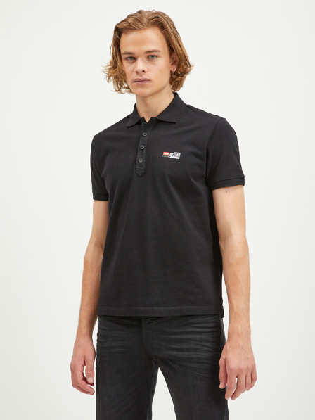 Diesel Tricou polo negru pentru bărbați Diesel