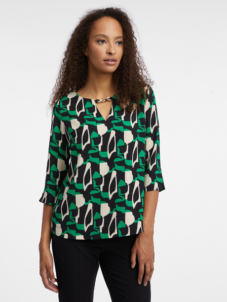 Orsay Bluză de damă verde cu model ORSAY
