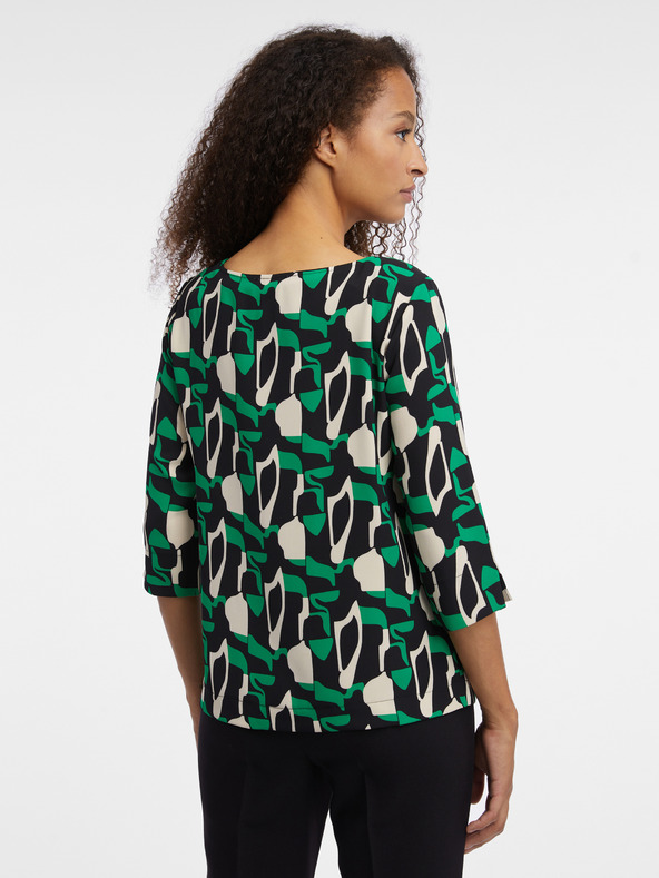 Orsay Bluză de damă verde cu model ORSAY