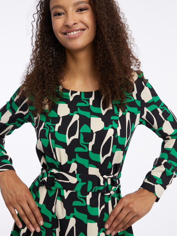 Orsay Rochie de damă verde cu model ORSAY