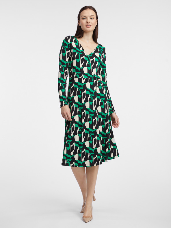 Orsay Rochie de damă verde cu model ORSAY