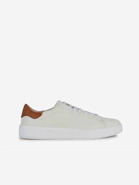 Geox Adidași din piele pentru bărbați crem Geox