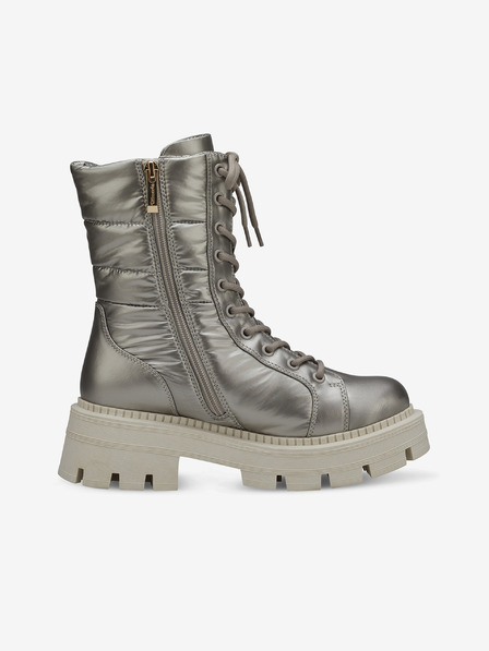 Tamaris Gri cizme joase metalice pentru femei Tamaris
