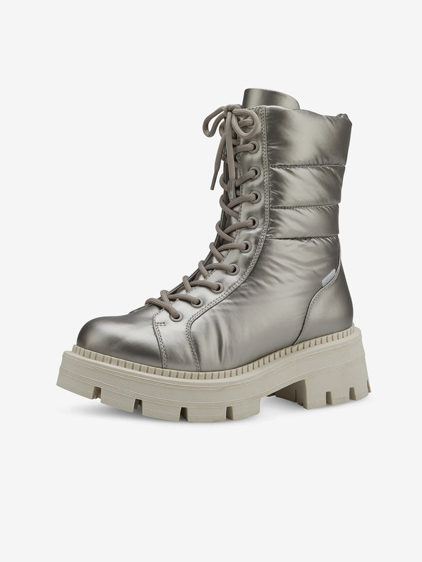 Tamaris Gri cizme joase metalice pentru femei Tamaris