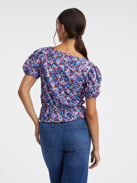 Orsay Bluză de damă mov cu flori ORSAY