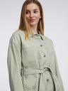 Orsay Jachetă din denim de culoare verde deschis pentru femei ORSAY