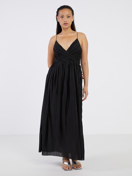 ONLY Rochie maxi plisată neagră pentru femei ONLY Elema