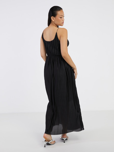 ONLY Rochie maxi plisată neagră pentru femei ONLY Elema