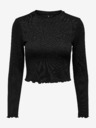 ONLY Tricou negru cu mânecă lungă pentru femei ONLY Kitty