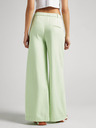 Pepe Jeans Pantaloni largi pentru femei verde deschis Pepe Jeans Monna