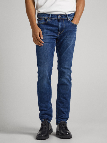 Pepe Jeans Blugi skinny fit albaștri pentru bărbați Pepe Jeans Finsbury