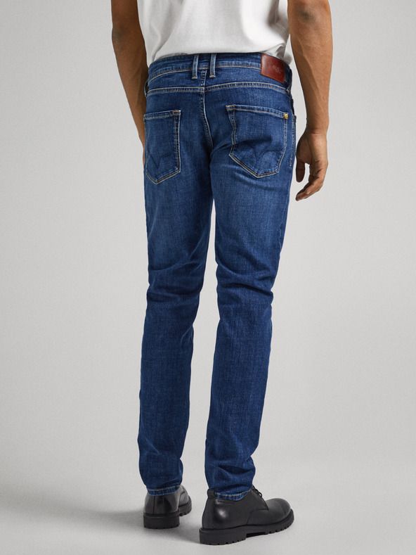 Pepe Jeans Blugi skinny fit albaștri pentru bărbați Pepe Jeans Finsbury