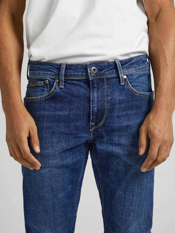 Pepe Jeans Blugi skinny fit albaștri pentru bărbați Pepe Jeans Finsbury