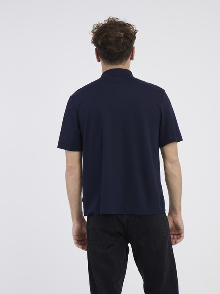 Jack & Jones Tricou polo albastru închis pentru bărbați Jack & Jones Blamatt