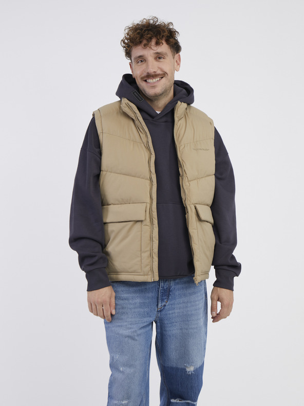 Jack & Jones Vesta Jack & Jones Vester matlasată, bej, pentru bărbați