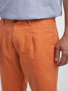 Pepe Jeans Pantaloni scurți portocalii din amestec de in pentru bărbați Pepe Jeans