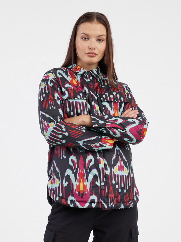Desigual Jachetă neagră cu model Desigual Eliot pentru femei