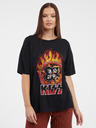 Noisy May Tricou negru cu mânecă scurtă pentru femei Noisy May Ida Kiss