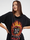 Noisy May Tricou negru cu mânecă scurtă pentru femei Noisy May Ida Kiss