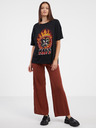 Noisy May Tricou negru cu mânecă scurtă pentru femei Noisy May Ida Kiss