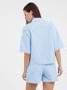 Noisy May Tricou albastru deschis pentru femei Noisy May Frig