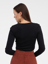 Noisy May Tricou negru de bază cu mânecă lungă pentru femei Noisy May Aya