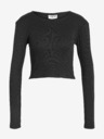 Noisy May Tricou negru de bază cu mânecă lungă pentru femei Noisy May Aya