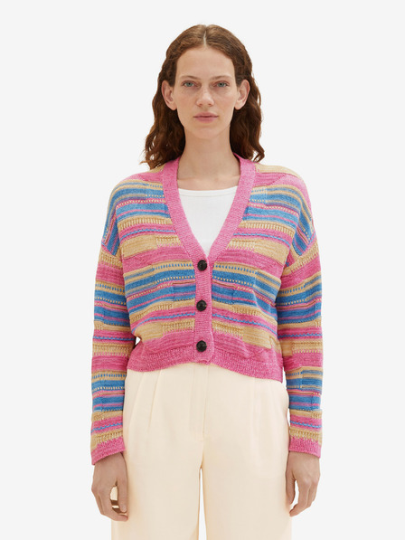 Tom Tailor Pulover roz cu dungi pentru femei Tom Tailor