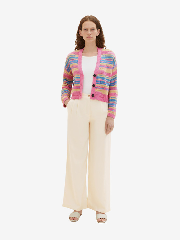 Tom Tailor Pulover roz cu dungi pentru femei Tom Tailor