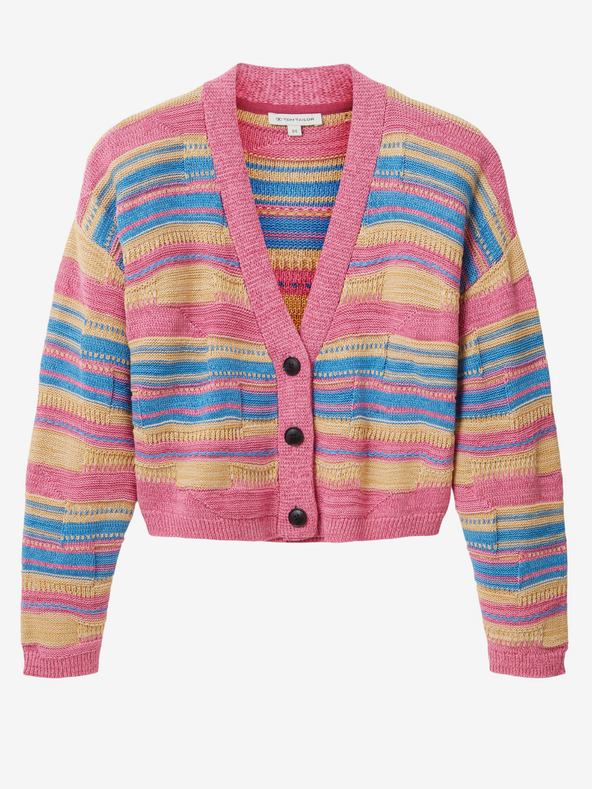 Tom Tailor Pulover roz cu dungi pentru femei Tom Tailor