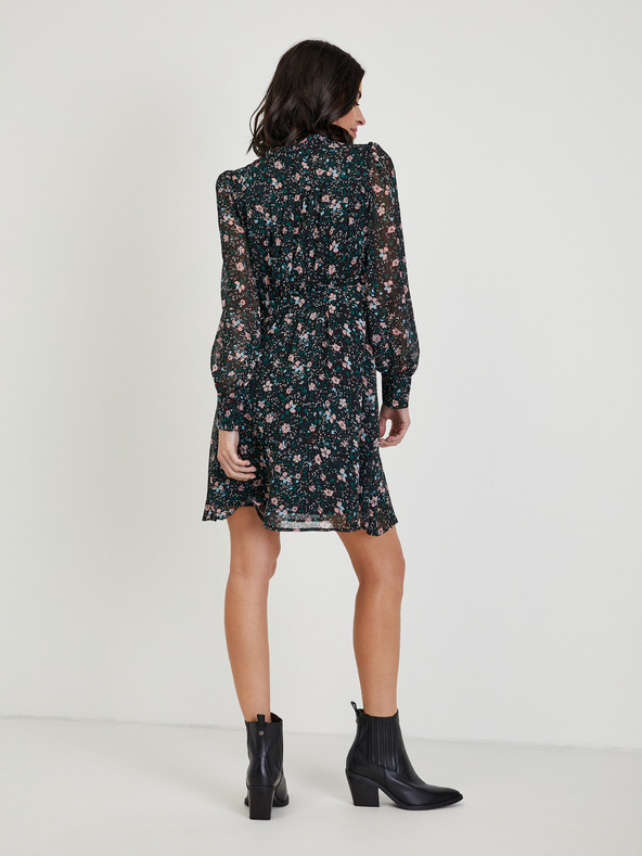 Orsay Rochie florală de damă neagră ORSAY