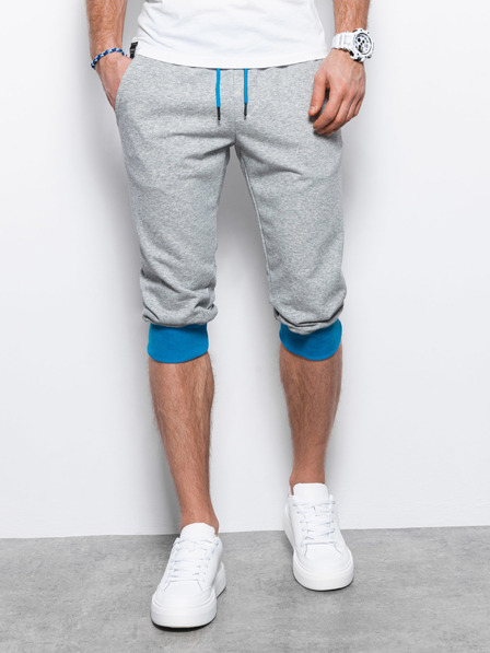 Ombre Clothing Pantaloni de trening bărbați albastru-gri Ombre Clothing V5 P29