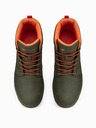Ombre Clothing Adidași de gleznă kaki pentru bărbați T311
