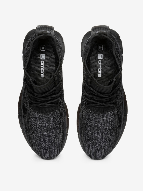 Ombre Clothing Adidași negri bronzați pentru bărbați Ombre Clothing