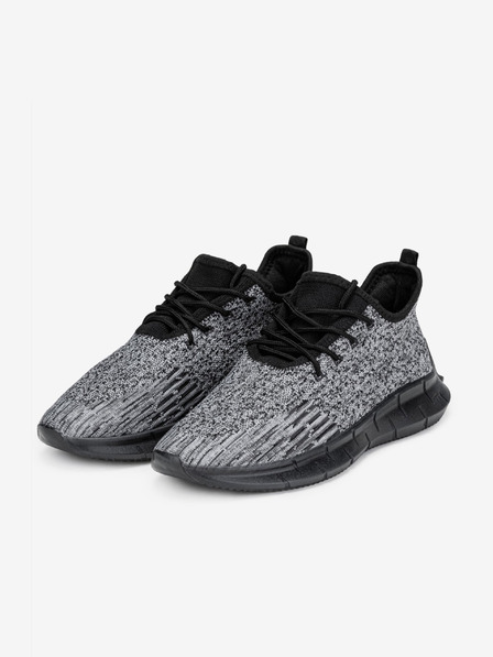 Ombre Clothing Ombre Clothing Adidași matlasați gri pentru bărbați