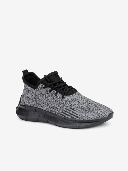 Ombre Clothing Ombre Clothing Adidași matlasați gri pentru bărbați