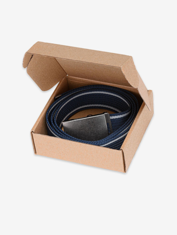 Ombre Clothing Cureaua din stofă Ombre Clothing albastru închis pentru bărbați A028