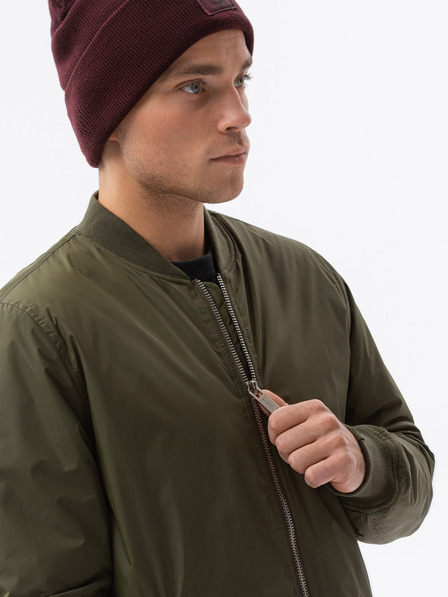Ombre Clothing Jachetă de tranziție Ombre Clothing kaki pentru bărbați C538