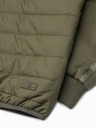 Ombre Clothing Jachetă ușoară cu glugă pentru bărbați verde Ombre Clothing