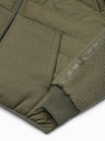 Ombre Clothing Jachetă ușoară cu glugă pentru bărbați verde Ombre Clothing