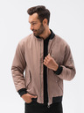Ombre Clothing Bomber bărbătesc bej C516
