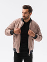 Ombre Clothing Bomber bărbătesc bej C516