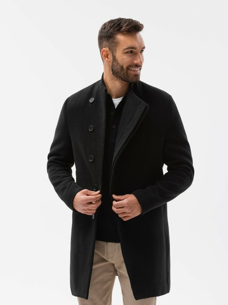 Ombre Clothing Haină de îmbrăcăminte neagră Ombre pentru bărbați C501