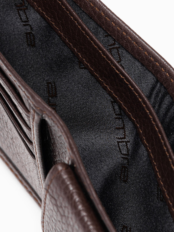 Ombre Clothing Portofel din piele pentru bărbați, maro Îmbrăcăminte Ombre