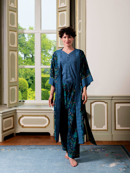 PiP studio Kimono albastru cu model pentru femei PiP studio Kyoto Festival Blue