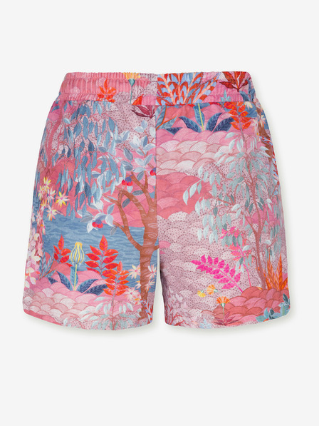 PiP studio Pantaloni scurți pentru casă cu model pentru femei roz PiP Studio Pip Garden Big