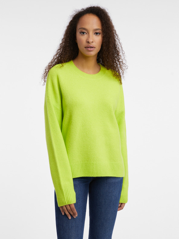 Orsay Pulover verde neon pentru femei ORSAY