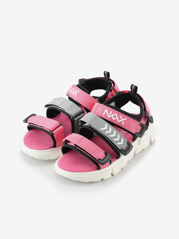 NAX Sandale gri și roz pentru fete NAX Nesso