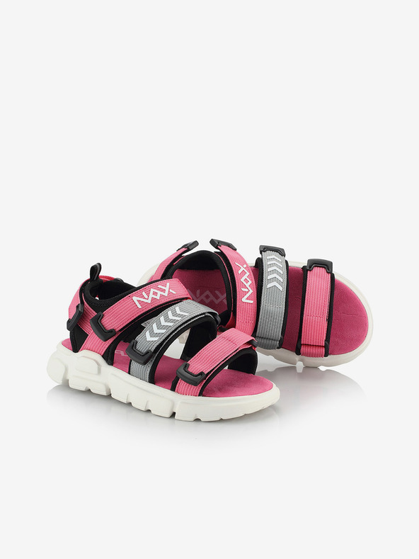 NAX Sandale gri și roz pentru fete NAX Nesso