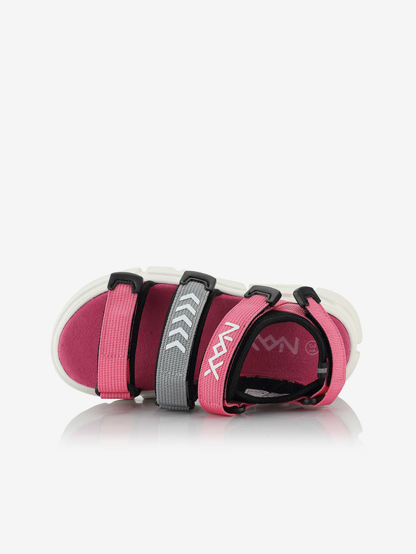 NAX Sandale gri și roz pentru fete NAX Nesso